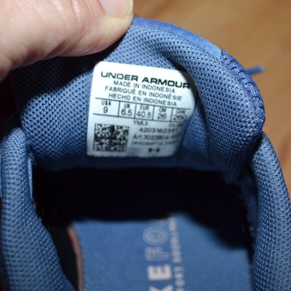 Under Armour Women's Charged Pursuit 2 Running Shoes Blue/pink Size 9 (3022604) - Picture 11 of 11